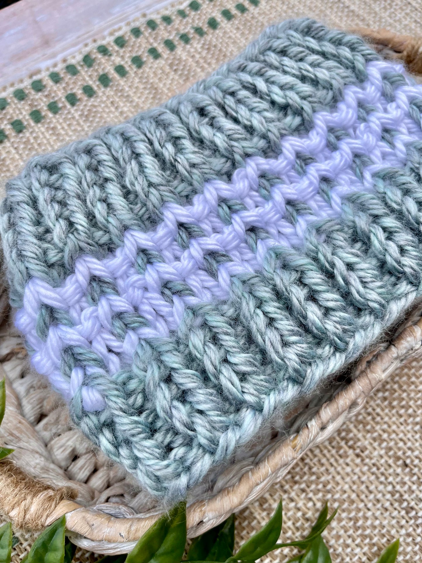 Into Your Heart Headband in Aqua White