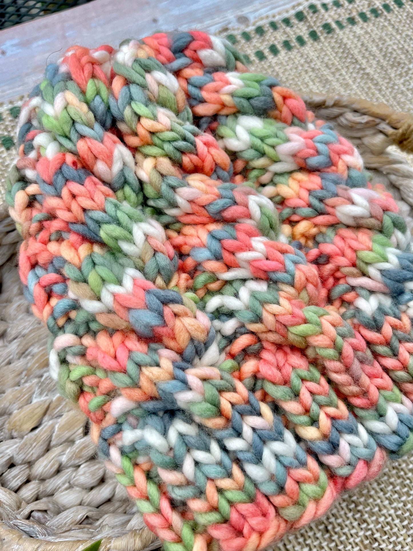 Twistercane Beanie in Watermelon