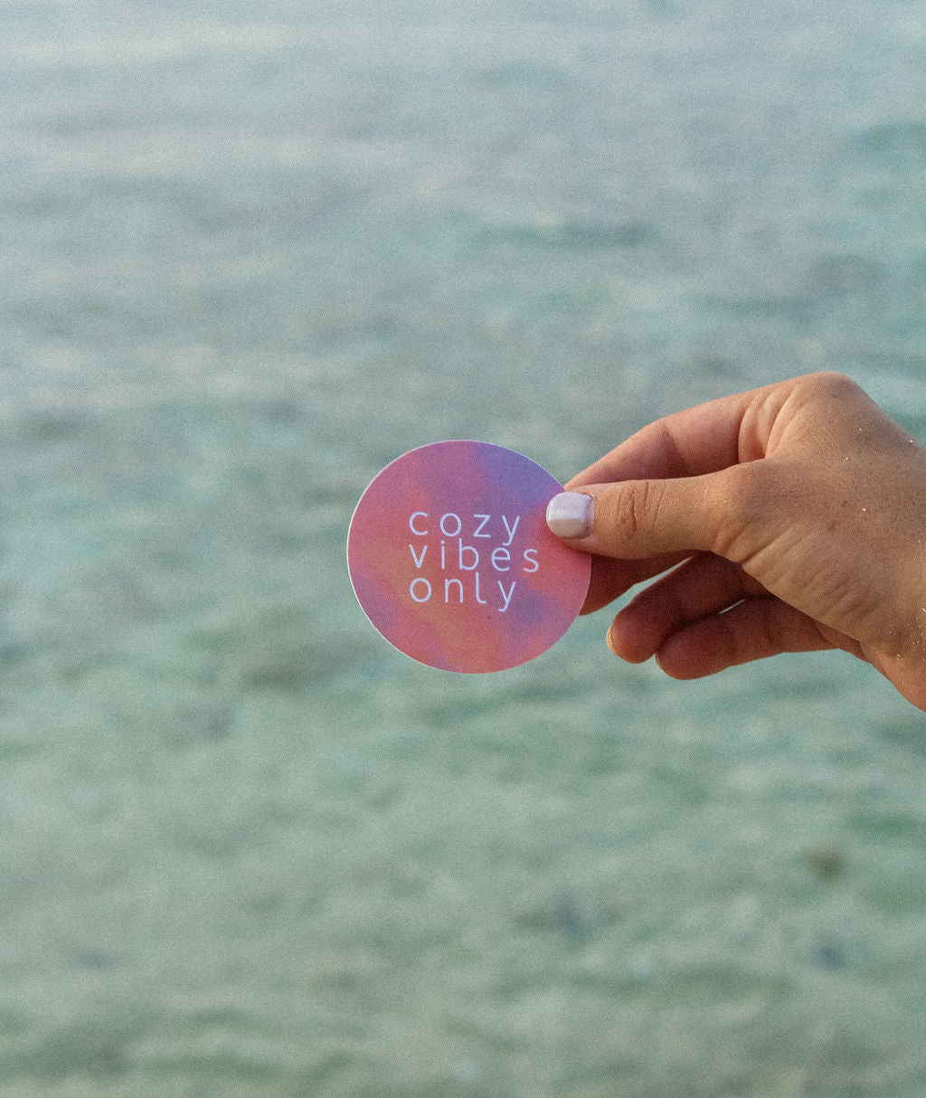 Cozy Vibes Only Sticker