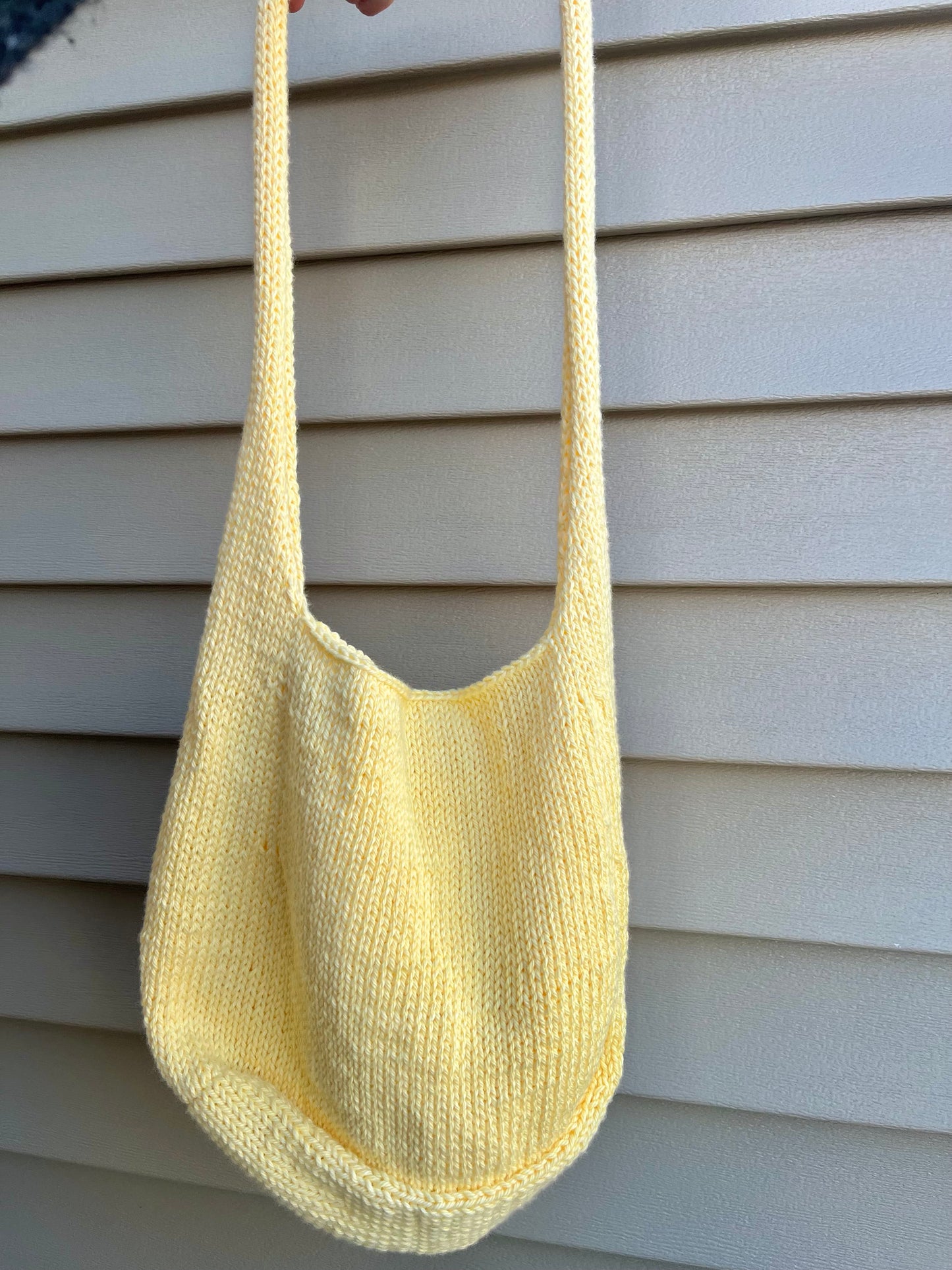 yellow cotton tote bag