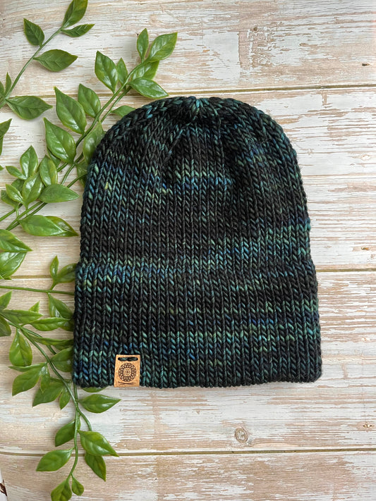 Lightweight Merino Beanie in Dark Teal